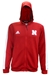 Adidas Official Husker Football Sideline Full Zip Hoodie - AW-E5004