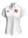 Adidas Womens Nebraska Classic Sideline Polo - White - AP-G8715