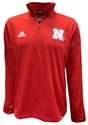 Adidas 2024 Nebraska Coaches LS Knit Quarter Zip - Red Nebraska Cornhuskers, Nebraska  Mens, Huskers  Mens, Nebraska  Mens Outerwear, Huskers  Mens Outerwear, Nebraska Adidas, Huskers Adidas, Nebraska Adidas 2024 Red Nebraska Coaches LS Knit Qtr Zip, Huskers Adidas 2024 Red Nebraska Coaches LS Knit Qtr Zip