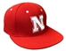 Adidas 2024 Red Nebraska Cream Iron N Mesh Fitted Flat Brim - HT-H1261