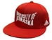 Adidas 2024 Wavy University Of Nebraska Flat Brim Snap - HT-H1256