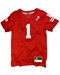 Adidas 2024 Youth Red no 1 Nebraska Football Replica Home Jersey - YT-H7680