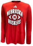 Adidas 24-25 Nebraska Basketball On Court Orbit LS Pregame Tee Nebraska Cornhuskers, Nebraska  Long Sleeve, Huskers  Long Sleeve, Nebraska  Mens, Huskers  Mens, Nebraska  Mens T-Shirts, Huskers  Mens T-Shirts, Nebraska Adidas, Huskers Adidas, Nebraska Basketball, Huskers Basketball, Nebraska Adidas Red Nebraska Basketball On Court Orbit LS Pregame Tee, Huskers Adidas Red Nebraska Basketball On Court Orbit LS Pregame Tee