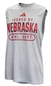 Adidas Nebraska Athl. Dept. Tyson Tee Nebraska Cornhuskers, Nebraska  Mens, Huskers  Mens, Nebraska  Tank Tops, Huskers  Tank Tops, Nebraska  Mens T-Shirts, Huskers  Mens T-Shirts, Nebraska Adidas, Huskers Adidas, Nebraska Adidas Grey Nebraska Issued By Sleeveless Pregame Tee, Huskers Adidas Grey Nebraska Issued By Sleeveless Pregame Tee