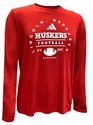 Adidas Nebraska Football All Around Icon LS Pregame Tee Nebraska Cornhuskers, Nebraska  Mens, Huskers  Mens, Nebraska  Long Sleeve, Huskers  Long Sleeve, Nebraska  Mens T-Shirts, Huskers  Mens T-Shirts, Nebraska Adidas, Huskers Adidas, Nebraska Adidas Red Nebraska Football All Around Icon LS Pregame Tee, Huskers Adidas Red Nebraska Football All Around Icon LS Pregame Tee