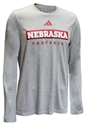 Adidas Nebraska Football Locker Practice LS Pregame Tee - Heather Nebraska Cornhuskers, Nebraska  Mens T-Shirts, Huskers  Mens T-Shirts, Nebraska  Long Sleeve, Huskers  Long Sleeve, Nebraska  Mens, Huskers  Mens, Nebraska Adidas, Huskers Adidas, Nebraska Adidas Grey Nebraska Football Locker Practice LS Pregame Tee, Huskers Adidas Grey Nebraska Football Locker Practice LS Pregame Tee