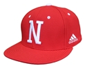 Adidas Nebraska Huskers Flat Bill Fitted Baseball Cap - Red Nebraska Cornhuskers, Nebraska  Mens Hats, Huskers  Mens Hats, Nebraska  Mens Hats, Huskers  Mens Hats, Nebraska  Fitted Hats, Huskers  Fitted Hats, Nebraska Adidas Red N Nebraska Huskers Flat Bill Fitted Baseball Hat, Huskers Adidas Red N Nebraska Huskers Flat Bill Fitted Baseball Hat