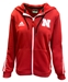 Adidas Womens 2024 University Of Nebraska Sideline Athletic FZ Knit Jacket - AW-H9150