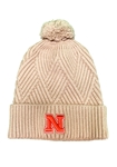 Alabaster Nebraska Pom Knit Beanie Nebraska Cornhuskers, Nebraska  Mens Hats, Huskers  Mens Hats, Nebraska  Mens Hats, Huskers  Mens Hats, Nebraska Alabaster Tan Nebraska Knit Beanie With Pom Legacy, Huskers Alabaster Tan Nebraska Knit Beanie With Pom Legacy