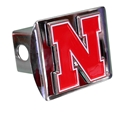 Chrome N Hitchcover Nebraska Cornhuskers, Nebraska Vehicle, Huskers Vehicle, Nebraska Chrome N Hitchcover, Huskers Chrome N Hitchcover