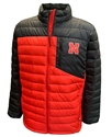 Columbia Nebraska Double Blitz Omni Heat Infinity Coat Nebraska Cornhuskers, Nebraska  Mens, Huskers  Mens, Nebraska  Mens Outerwear, Huskers  Mens Outerwear, Nebraska Black And Red Nebraska Double Blitz Omni Heat Infinity Coat Columbia, Huskers Black And Red Nebraska Double Blitz Omni Heat Infinity Coat Columbia