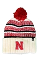 Crimson N Cream Nebraska Tavern Knit Beanie Nebraska Cornhuskers, Nebraska  Mens Hats, Huskers  Mens Hats, Nebraska  Mens Hats, Huskers  Mens Hats, Nebraska Cream And Red Nebraska Tavern Knit Cuff Beanie With Pom 47 Brand, Huskers Cream And Red Nebraska Tavern Knit Cuff Beanie With Pom 47 Brand