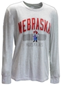 Herbie Husker Tri-Blend LS Tee - Oatmeal Nebraska Cornhuskers, Nebraska  Mens T-Shirts, Huskers  Mens T-Shirts, Nebraska  Mens, Huskers  Mens, Nebraska  Long Sleeve, Huskers  Long Sleeve, Nebraska Oatmeal Herbie Husker Tri-Blend LS Tee Blue 84, Huskers Oatmeal Herbie Husker Tri-Blend LS Tee Blue 84