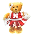 Husker Cheer Bear Nebraska Cornhuskers, husker football, nebraska cornhuskers merchandise, nebraska merchandise, husker merchandise, nebraska cornhuskers apparel, husker apparel, nebraska apparel, husker childrens apparel, nebraska cornhuskers childrens apparel, nebraska kids apparel, husker kids apparel, husker kids merchandise, nebraska cornhuskers kids merchandise, Cheerleader Teddy Bear, HUSKER CHEER BEAR