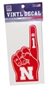 Husker Foam Finger Number One Decal Nebraska Cornhuskers, Nebraska Vehicle, Huskers Vehicle, Nebraska Stickers Decals & Magnets, Huskers Stickers Decals & Magnets, Nebraska Husker Foam Finger Number One Decal, Huskers Husker Foam Finger Number One Decal