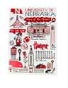 Husker Landmarks Postcard Nebraska Cornhuskers, Nebraska  Office, Den & Entry, Huskers  Office, Den & Entry, Nebraska Husker Landmarks Postcard, Huskers Husker Landmarks Postcard