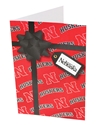 Husker Present Christmas Card Nebraska Cornhuskers, Nebraska  Novelty, Huskers  Novelty, Nebraska  Holiday Items, Huskers  Holiday Items, Nebraska Husker Present Christmas Card, Huskers Husker Present Christmas Card