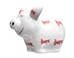 Husker Script Piggy Bank - CH-F5428