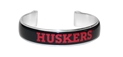 Huskers Deco Rustic Cuff Nebraska Cornhuskers, Nebraska  Jewelry & Hair, Huskers  Jewelry & Hair, Nebraska  Ladies, Huskers  Ladies, Nebraska  Ladies Accessories , Huskers  Ladies Accessories , Nebraska Black Huskers Deco Silver Cuff Rustic Cuff, Huskers Black Huskers Deco Silver Cuff Rustic Cuff