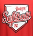 Huskers Home Plate Softball Tee - AT-G1508