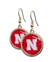 Huskers N Sydney Dangle Earring Nebraska Cornhuskers, Nebraska  Jewelry & Hair, Huskers  Jewelry & Hair, Nebraska  Ladies Accessories, Huskers  Ladies Accessories, Nebraska  Ladies, Huskers  Ladies, Nebraska Huskers N Sydney Dangle Earring, Huskers Huskers N Sydney Dangle Earring