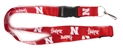 Huskers Red Lanyard Keychain Nebraska Cornhuskers, Nebraska  Bags Purses & Wallets, Huskers  Bags Purses & Wallets, Nebraska N Huskers Charcoal Lanyard N Keychain, Huskers N Huskers Red Lanyard N Keychain