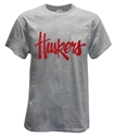 Huskers Script Tee - Gray Nebraska Cornhuskers, Nebraska  Mens T-Shirts, Huskers  Mens T-Shirts, Nebraska  Mens, Huskers  Mens, Nebraska  Short Sleeve, Huskers  Short Sleeve, Nebraska  Ladies T-Shirts, Huskers  Ladies T-Shirts, Nebraska  Ladies, Huskers  Ladies, Nebraska Huskers Script Tee - Gray, Huskers Huskers Script Tee - Gray