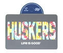 Huskers Tie Dye Life Is Good Sticker Nebraska Cornhuskers, Nebraska Stickers Decals & Magnets, Huskers Stickers Decals & Magnets, Nebraska Huskers Tie Dye Life Is Good Sticker Blue 84, Huskers Huskers Tie Dye Life Is Good Sticker Blue 84