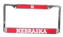 Iron N Nebraska Chrome License Plate Frame Nebraska Cornhuskers, Nebraska Vehicle, Huskers Vehicle, Nebraska Iron N Nebraska Chrome License Plate Frame, Huskers Iron N Nebraska Chrome License Plate Frame