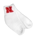 Kids Iron N Ankle Sock Nebraska Cornhuskers, Nebraska  Childrens, Huskers  Childrens, Nebraska Kids Iron N 1/4 Sock, Huskers Kids Iron N 1/4 Sock