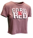 Ladies Go Big Red N Crop Top - AT-D5913