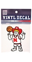 NEW HERBIE!  Basketball Herbie Husker 3 Inch Decal Nebraska Cornhuskers, Nebraska Stickers Decals & Magnets, Huskers Stickers Decals & Magnets, Nebraska Basketball, Huskers Basketball, Nebraska Nebraska 3 Inch Herbie Basketball Vinyl Decal SDS, Huskers Nebraska 3 Inch Herbie Basketball Vinyl Decal SDS