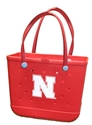 Nebraska Big Red Adventure Rubber Tote Nebraska Cornhuskers, Nebraska  Tailgating, Huskers  Tailgating, Nebraska  Ladies, Huskers  Ladies, Nebraska  Ladies Accessories, Huskers  Ladies Accessories, Nebraska Nebraska Red Venture Tote Bag Logo Brand, Huskers Nebraska Red Venture Tote Bag Logo Brand