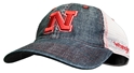 Nebraska Denim Wrangler Cap Nebraska Cornhuskers, Nebraska  Mens Hats, Huskers  Mens Hats, Nebraska  Mens Hats, Huskers  Mens Hats, Nebraska Nebraska Denim Adjustable Trucker Cap Wrangler, Huskers Nebraska Denim Adjustable Trucker Cap Wrangler