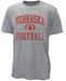 Nebraska Football w Ball Tee - Gray - AT-D5912