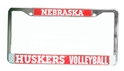 Nebraska Huskers Volleyball License Plate Frame Nebraska Cornhuskers, Nebraska Vehicle, Huskers Vehicle, Nebraska Volleyball, Huskers Volleyball, Nebraska Nebraska Huskers Volleyball License Plate Frame, Huskers Nebraska Huskers Volleyball License Plate Frame