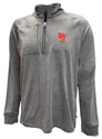 Nebraska NU Cutter N Buck Quarter Zip  Nebraska Cornhuskers, Nebraska  Mens Outerwear, Huskers  Mens Outerwear, Nebraska  Mens, Huskers  Mens, Nebraska Grey Nebraska Interlocking NU 1/4 Zip Pullover Cutter And Buck, Huskers Grey Nebraska Interlocking NU 1/4 Zip Pullover Cutter And Buck