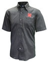 Nebraska Nailshead Dress Shirt Nebraska Cornhuskers, Nebraska  Mens Polos, Huskers  Mens Polos, Nebraska Polos, Huskers Polos, Nebraska Black Out!, Huskers Black Out!, Nebraska Black Nebraska Epic Easy Care Nailshead SS Dress Shirt Cutter & Buck , Huskers Black Nebraska Epic Easy Care Nailshead SS Dress Shirt Cutter & Buck 