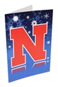 Nebraska Snowflake Christmas Card Nebraska Cornhuskers, Nebraska  Novelty, Huskers  Novelty, Nebraska  Holiday Items, Huskers  Holiday Items, Nebraska Nebraska Snowflake Christmas Card, Huskers Nebraska Snowflake Christmas Card