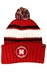 Nebraska Striped Knit Cuff Pom Beanie - HT-H1280