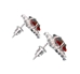 Ruby Game Day Bling Post Earrings - DU-E9641