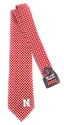 Scarlet N Cream Diamante Tie Nebraska Cornhuskers, Nebraska  Mens Accessories, Huskers  Mens Accessories, Nebraska  Mens , Huskers  Mens , Nebraska Red N White Diamante Tie, Huskers Red N White Diamante Tie