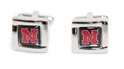 Square Cuff Husker Links Nebraska Cornhuskers, Nebraska  Mens Accessories, Huskers  Mens Accessories, Nebraska  Mens, Huskers  Mens, Nebraska Square Cuff Links Aminco, Huskers Square Cuff Links Aminco