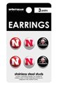 Three Pack Stud Earrings Nebraska Cornhuskers, husker football, nebraska cornhuskers merchandise, nebraska merchandise, husker merchandise, nebraska cornhuskers apparel, husker apparel, nebraska apparel, husker womens apparel, nebraska cornhuskers womens apparel, nebraska womens apparel, husker womens merchandise, nebraska cornhuskers womens merchandise, womens nebraska accessories, womens husker accessories, womens nebraska cornhusker accessories,Blackshirts Stud Earrings