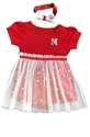 Toddler Girls Nebraska Star League Dress N Headband Nebraska Cornhuskers, Nebraska  Childrens, Huskers  Childrens, Nebraska Toddler Girls Red And White Nebraska Star League Dress With Headband Colosseum, Huskers Toddler Girls Red And White Nebraska Star League Dress With Headband Colosseum