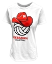 Womens Cook Cowboy Volleyball Tee Nebraska Cornhuskers, Nebraska  Ladies T-Shirts, Huskers  Ladies T-Shirts, Nebraska  Ladies, Huskers  Ladies, Nebraska  Short  Sleeve, Huskers  Short  Sleeve, Nebraska Volleyball, Huskers Volleyball, Nebraska Womens White Cowboy Up SS Volleyball Tee Shirts 101, Huskers Womens White Cowboy Up SS Volleyball Tee Shirts 101