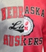 Womens Half N Half Nebraska Fleece Sweat - AS-G5461