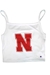 Womens Nebraska Fan Cropped Cami - Cream - ZT-9H016