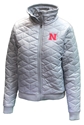 Womens Nebraska Huskers Gracie Puffer Jacket Nebraska Cornhuskers, Nebraska  Ladies, Huskers  Ladies, Nebraska  Ladies Outerwear, Huskers  Ladies Outerwear, Nebraska Womens Grey Nebraska Huskers Gracie Puffer Jacket Colosseum, Huskers Womens Grey Nebraska Huskers Gracie Puffer Jacket Colosseum