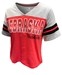 Womens Nebraska Huskers Rhinestones VNeck Top - AT-H4601